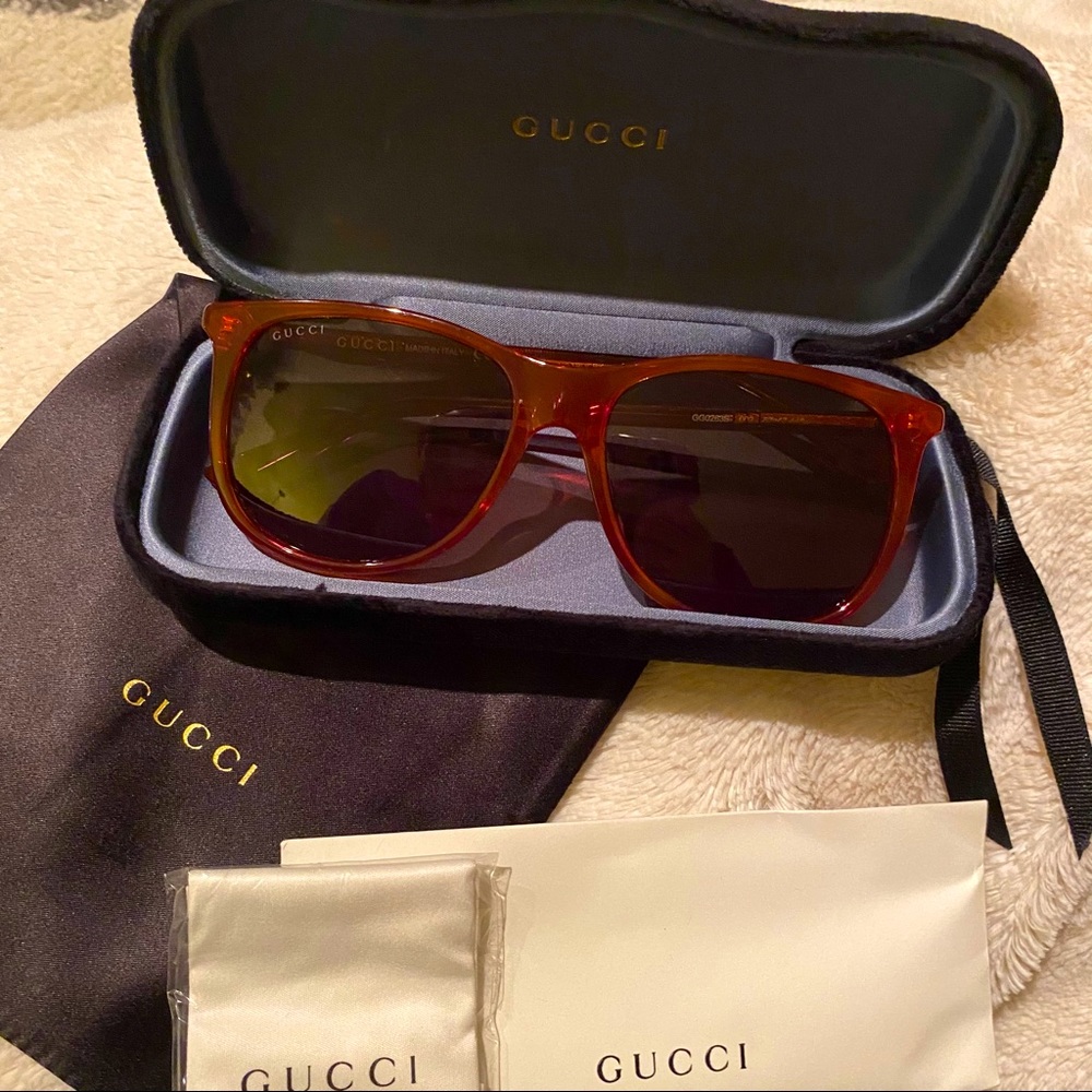Gucci 57mm square sunglasses